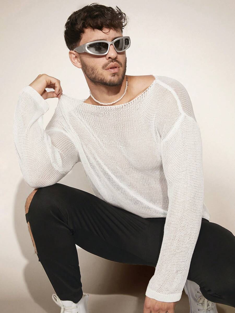 FeverCity Suéter De Hombre - Blanco - Ver 1