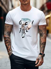 男士t恤 - 白色 - 查看 1