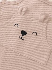 2入組嬰兒男童t恤及連身褲套裝 - 杏色 - 查看 6