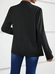 Calvaya Solid Dual Pocket Open Front Coat
