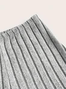 SHEIN EZwear 夏季裝扮地理圖案落肩泰迪夾克 - 灰色 - 查看 3