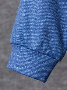 Young Boy Letter Graphic Raglan Sleeve 2 In 1 Hoodie & Sweatpants - Multicolor - View 5