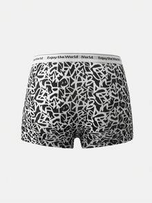 Men's Heart & Star Print Boxer Briefs, 3pcs/set - Multicolor - View 4