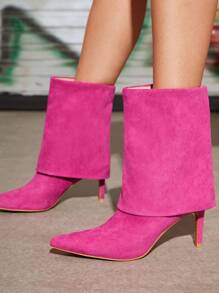 CUCCOO SZL Của phụ nữ Đúng mốt Giày ống - Hồng - Xem 2