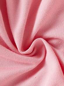 Bebé niña Pantalones deportivos con sudadera ribete con fruncido - Rosa - Ver 4