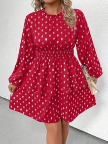 SHEIN Clasi 大碼連身裙 - 紅色 - 查看 7