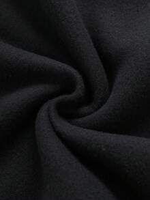 SHEIN EZwear 女士連帽衛衣 - 黑色 - 查看 3