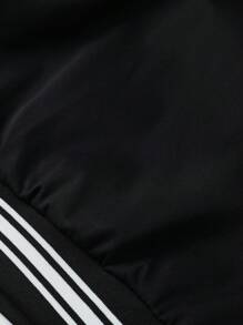 Manfinity EMRG Nam In thư Tương phản Màu sắc Áo khoác bóng chày - màu đen - Xem 8