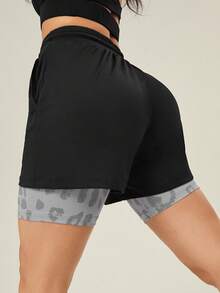 VARSITIE 运动网球基本款户外运动裤配腰带短裤 - 彩色 - 查看 2