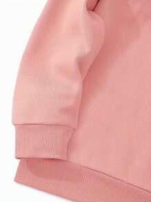 男士印花抽繩連帽衫 - 粉色 - 查看 6