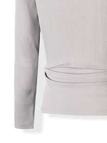 Manfinity Homme Men High Neck Ribbed Knit Tee