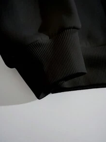 SHEIN PETITE 汽車和字母圖案落肩袖運動衫