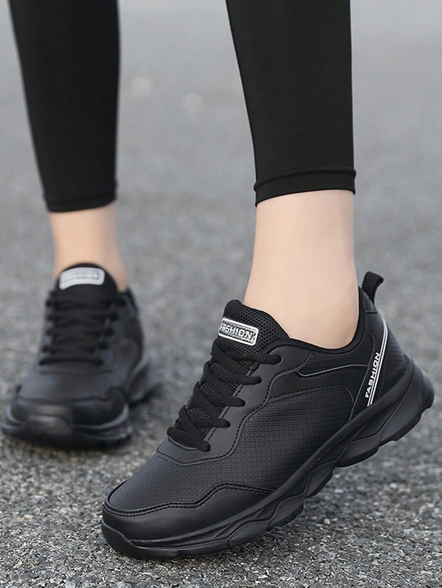 Zapatos deportivos de mujeres - Negro - Ver 1