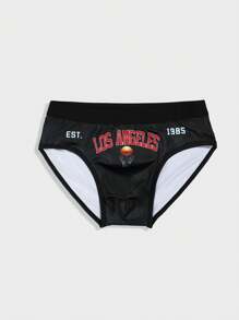 Bóxers Masculinos Con Estampado De Corona Y Letras - Multicolor - Ver 3