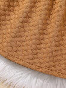 SHEIN Nhỏ bé Cô gái Đầm Với Puff Tay áo , Lá sen Hem Và Kim cương Đệm Đối với Thanh lịch Và Mềm mại In Mùa Thu /đông - trắng - Xem 7