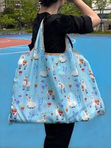 Gấp lại & Có thể mang đi Túi mẹ Với Dung lượng lớn & Mô hình Alpaca , Như Siêu thị Túi mua sắm - Nhiều màu - Xem 6