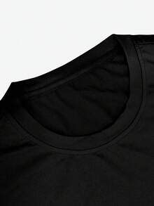 Manfinity Hypemode Men's Letter Print T-shirt - Black - View 6