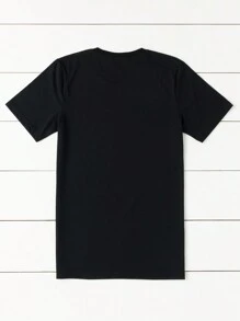 Calvaya Plus Christmas Print Tee Graphic Tees Women Tops - Black - View 2