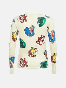 SHEIN Tween Boy Letter Graphic Tee & Pants PJ Set - Multicolor - View 8