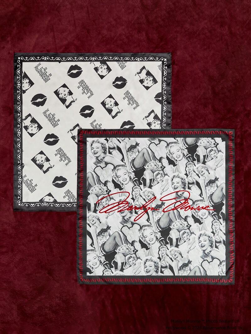 Marilyn Monroe X SHEIN スクエアスカーフ2枚