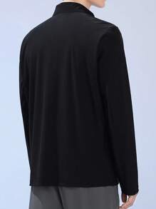 Gym Rark Chaqueta deportiva de estilo novio con estampado de letras para hombres, chaqueta deportiva para entrenamiento - Negro - Ver 2