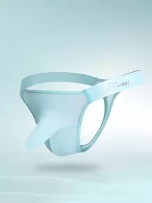 Men's Athletic Jockstrap And Suspenders - Baby Blue - View 1