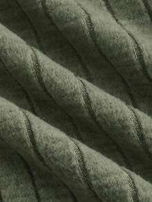 SHEIN MOD Cổ không đối xứng Bên dây rút Váy bodycon - xanh quân đội - Xem 4