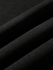 SHEIN Unity 大碼網球圖案運動衫 - 黑色 - 查看 3