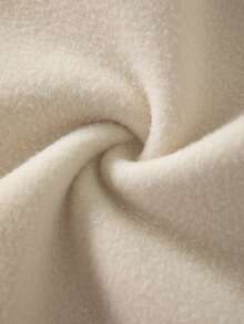 SHEIN Unity Áo nỉ dài tay in hình trái tim cỡ lớn dành cho nữ, Thu/Đông - Màu be - Xem 5