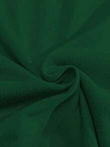 Manfinity Homme Men Letter Graphic Kangaroo Pocket Drawstring Hoodie & Sweatpants - Dark Green - View 3