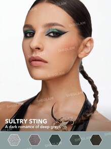 SHEGLAM Striking Scorpio Palette 8-Clolor Shimmer Metallic Matte Eyeshadow Palette Grey Green High Shine Glitter High Pigment Long Wear Blendable Pro Eyeshadow Brown Eyeshadow Brand Beauty Makeup Face Paint Cosmetic For Women Girls Perfect For Winter Spring Ideal For Y2K Fancy Fashion Suitable For Birthday Gift Party Ready Best Color - STRIKING SCORPIO - View 4