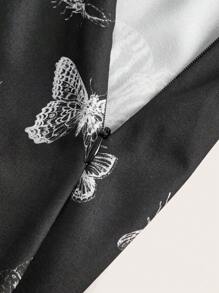 Kelsey Wilson Studio Motyl Nadrukowany Pasek krzyżowy Sukienka na ramiączkach