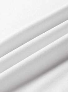 Manfinity Homme Men Plus Letter Graphic Contrast Collar Polo Shirt - White - View 3