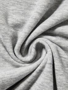 女士3入組信件&格紋印花家居服下著套裝 - 彩色 - 查看 4