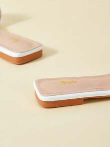 SheIn VCAY Sandalias planas para mujeres - Blanco - Ver 3