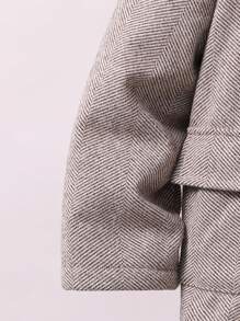 SHEIN Conjunto De Chaqueta De Traje Con Solapa Para Jovencito Y Pantalones Casuales