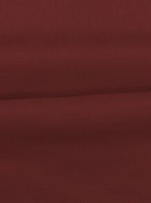 SHEIN Unity Women's Casual Mandarin Collar Single-Breasted Long Sleeve Overcoat, Autumn - Red - View 7