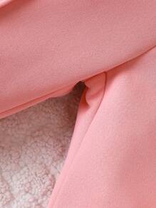 女嬰愛心圖案衛衣和衛褲 - 粉色 - 查看 6