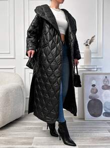 RueChic Ladies' Padded Jacket - Black - View 5