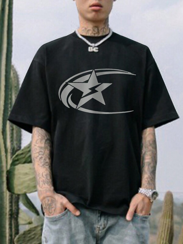 Camiseta de manga corta casual para hombre | Tela premium | Diseño gráfico personalizado | Opción ideal