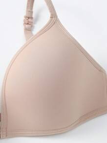 3pcs Solid Wireless Bra - Multicolor - View 5