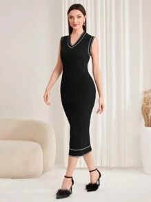 Mulvari 女士毛衣兩件套 - 黑色 - 查看 4