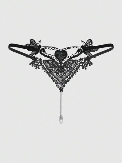 Fairycore Ladies' Lace Hollow Out T-back Panties