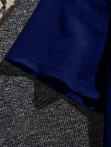 Hombres Camiseta con estampado de Navidad - Azul Marino - Ver 4