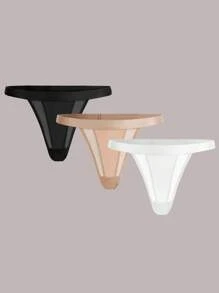 Ocili Bragas tipo tanga de mujer de tela de punto cómoda y casual, de colores variados y con un ligero estiramiento - Multicolor - Ver 1