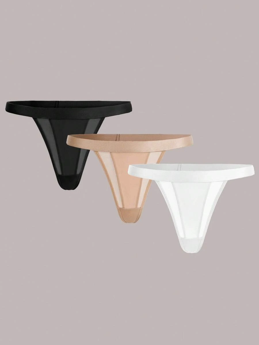 Ocili Bragas tipo tanga de mujer de tela de punto cómoda y casual, de colores variados y con un ligero estiramiento - Multicolor - Ver 1