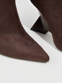 Cuccoo Fashionable Pointed Toe Classic Boots - Coffee Brown - View 4