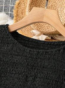 SHEIN Franclia 大碼連身裙 - 黑色 - 查看 3