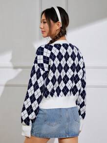 SHEIN EZwear 女性開襟衫 - 藍白色 - 查看 2
