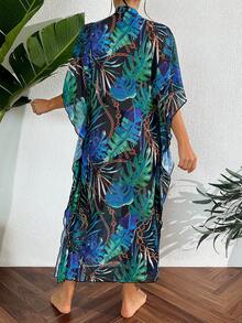 Swim Mulvari Tropical Print Cover Up Dress - Multicolor - View 2